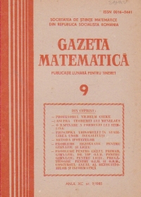 Gazeta matematica, 9/1985