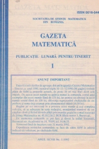 Gazeta matematica, 1/1992