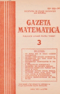 Gazeta matematica, 3/1990