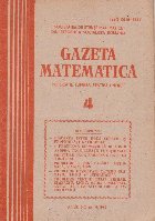 Gazeta matematica, Nr. 4/1985