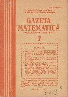 Gazeta matematica, Nr. 7/1985