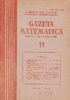 Gazeta matematica, Nr. 11/1985