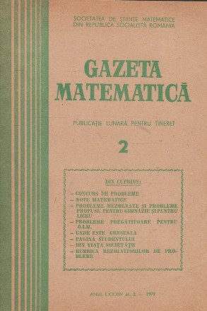 Gazeta Matematica, 2/1979