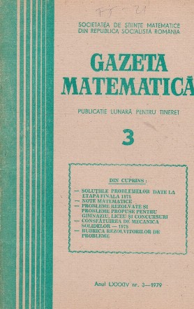 Gazeta Matematica, 3/1979