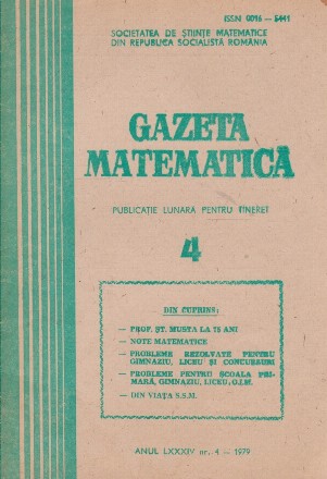 Gazeta Matematica, 4/1979