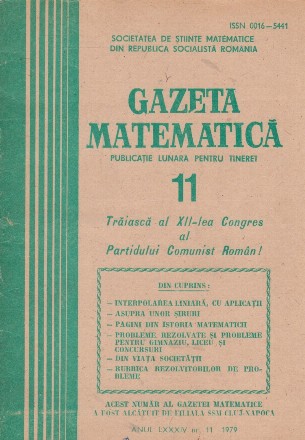 Gazeta Matematica, 11/1979