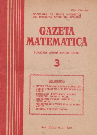 Gazeta Matematica, 3/1980