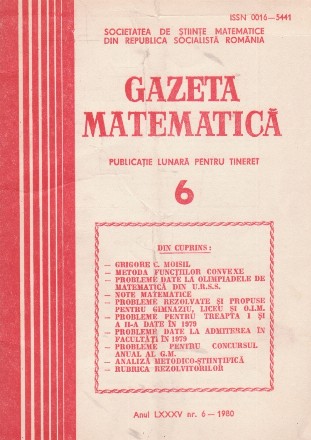 Gazeta Matematica, 6/1980