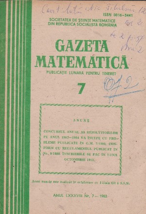 Gazeta Matematica, 7/1983