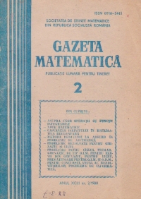 Gazeta Matematica, Februarie 1988