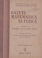 Gazeta matematica si fizica,  9/1955