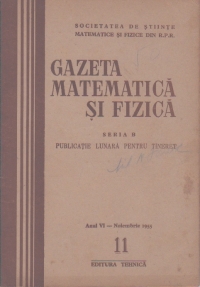 Gazeta matematica si fizica,  11/1955