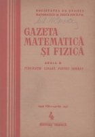 Gazeta matematica fizica 4/1957