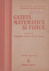 Gazeta matematica si fizica,  8/1957