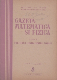 Gazeta matematica si fizica,  8/1958