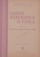 Gazeta matematica si fizica,  9/1958