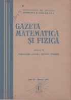 Gazeta matematica si fizica, 1/1960