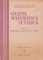 Gazeta matematica fizica 1/1958