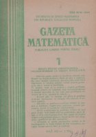 Gazeta Matematica Ianuarie 1986