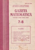 Gazeta Matematica Iulie August 1987