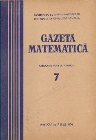 Gazeta Matematica Iulie 1974