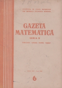 Gazeta Matematica, Iunie 1968