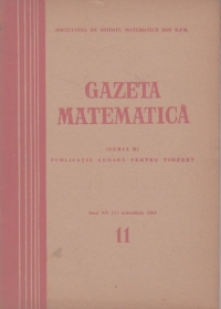 Gazeta Matematica, Noiembrie 1964