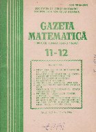 Gazeta matematica, Noiembrie-Decembrie 1986