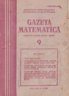 Gazeta Matematica, Septembrie 1987