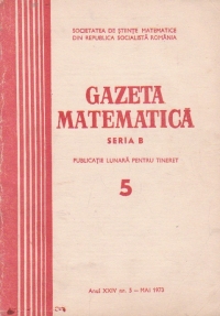 Gazeta matematica, Seria B, Mai 1973