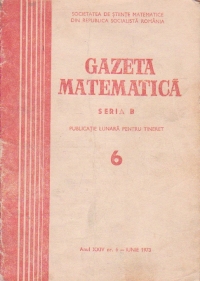 Gazeta Matematica, Seria B, Iunie 1973