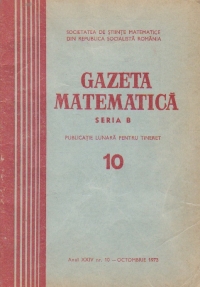 Gazeta matematica, Seria B, Octombrie 1973