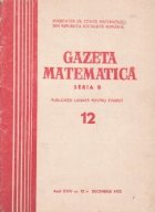 Gazeta Matematica Seria Decembrie 1973