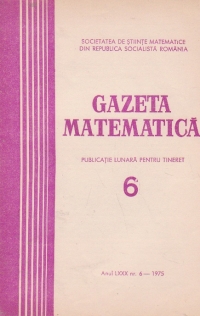 Gazeta Matematica, Seria B, Iunie 1975