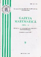 Gazeta Matematica, Seria B, Nr. 9/2007
