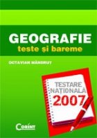 GEOGRAFIA ROMANIEI TESTE BAREME 2007