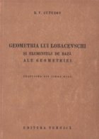 Geometria lui Lobacevschi si elementele de baza ale geometriei