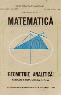 Geometrie analitica - Manual pentru clasa a XI-a