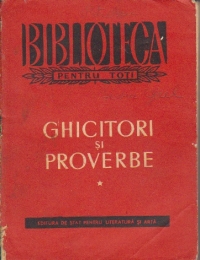 Ghicitori si proverbe, Volumul I