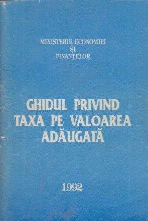 Ghidul privind taxa pe valoarea adaugata