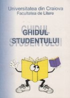 Ghidul studentului - Universitatea din Craiova, Facultatea de Litere