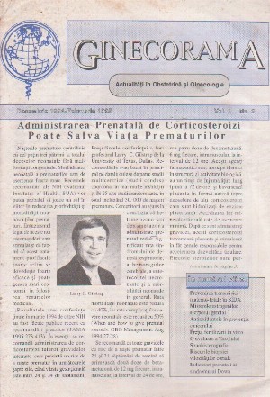 Ginecorama - Actualitati in Obstetrica si Ginecologie, Vol. 1, No. 2, 1995