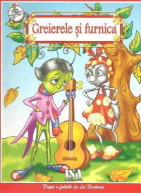 Greierele si furnica - Carte de colorat