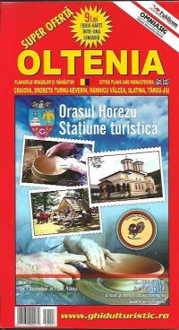 Harta Oltenia si Romania turistica si rutiera