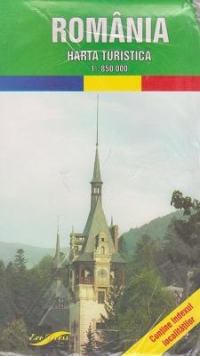 Harta turistica Romania (Scara 1:850.000)