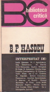 B.P.Hasdeu interpretat de...