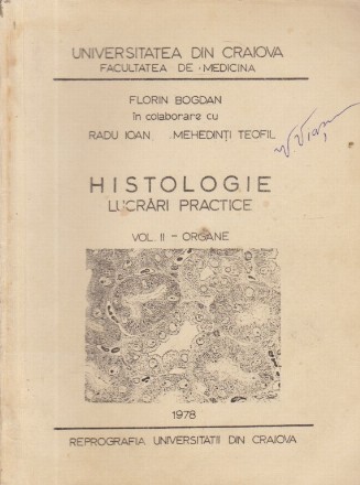 Histologie. Lucrari practice, Volumul al II-lea - Organe