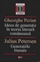 Ideea generatie teoria literara romaneasca