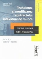 Incheierea modificarea contractului individual munca