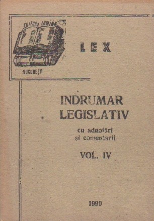 Indrumar legislativ cu adnotari si comentarii 1 Septembrie - 31 Decembrie 1990